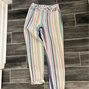 BDG urban outfitters, colored striped, high waisted